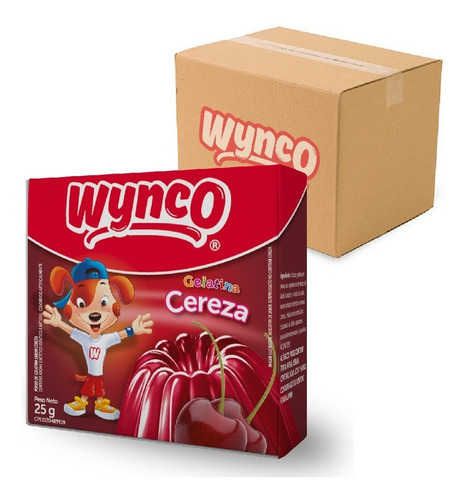 Gelatina Wynco Cereza 