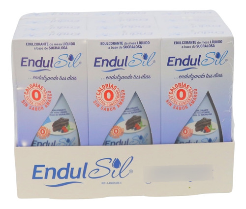 Endulsil Edulcorante Liquido Caja De 12 Unidades De 60ml