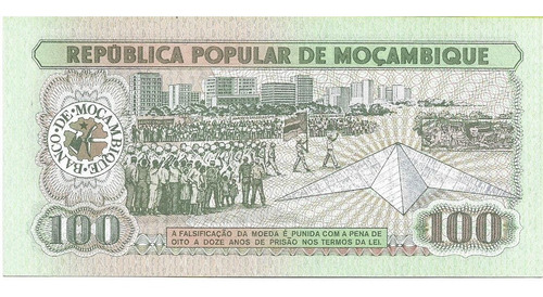 Mozambique. 100 Meticais. 1983. Pick 130. Unc. S/c (Usado)