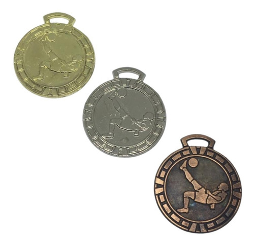 Imagen 1 de 9 de 100 Medallas Deportiva 3,5cm Fútbol Futbol
