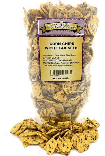 Chips De Maíz Con Semillas De Lino, Refrigerios Saludables,