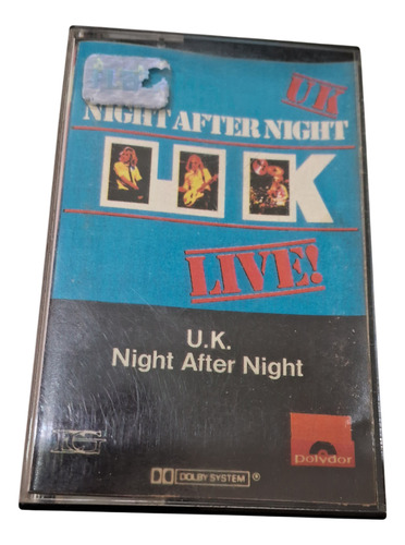 U.k. Night After Night Cass. Ind. Bras. Ediciones En Vivo
