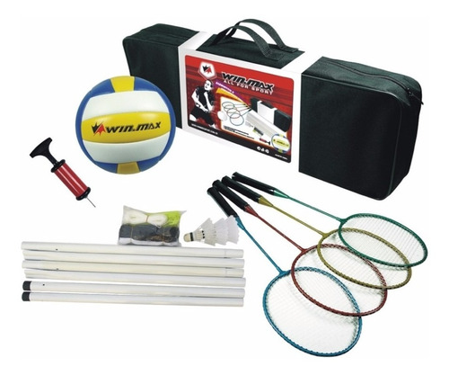 Kit Badminton Vôlei  Winmax  Wmy02045  Para Familia