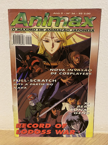 Revista Animax No 36 - O Máximo Em Animação Japonesa Anime (Usado)
