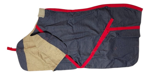 Mantas Capa Para Caballos De Jean Y Yute Sin Pescuecera 1,30 Jean