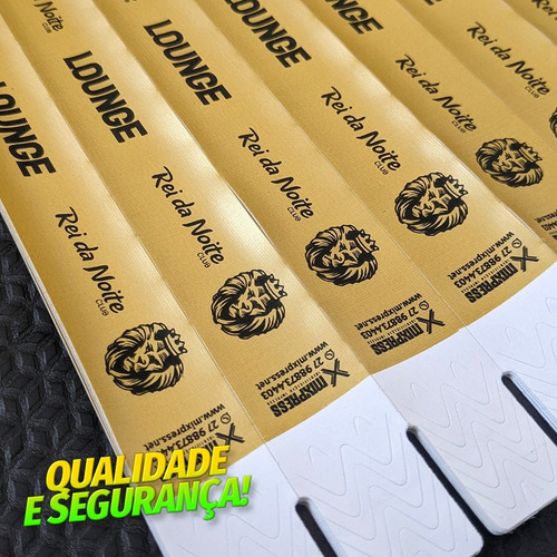 Imagem 3 de 6 de Pulseira Identificação Nylon Impressão Simples . 1000 Unids