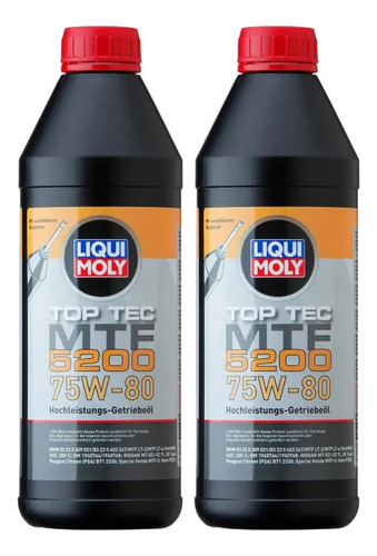 Aceite Transmisión Top Tec Mtf 5200 75w80 Gl4 Liqui Moly 2lt