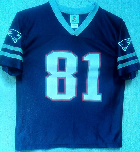 Jersey New England Patriots Moss Talla Para 12 A 14 Años.