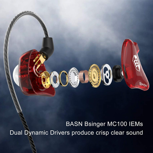 Basn Auriculares Internos Con Monitor Controladores Dinámico