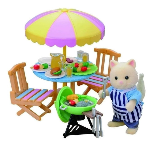 Sylvanian 4869 Juego De Barbacoa De Jardin 