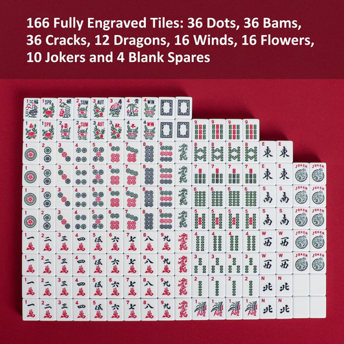 Juego De Mahjong Americano Jongyance, Juego De Fichas De Mah
