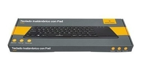 Teclado Inalambrico Touch Pad Perfect Choice Pc-201021 Negro