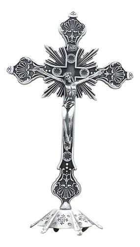 Crucifijo De Pie Escultura Estatuilla Mesa Cruz Para Mesa