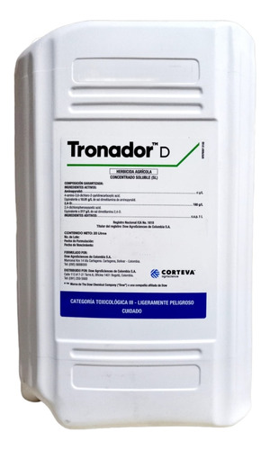 Herbicida Tronador D X 20 Lts - L a $22500