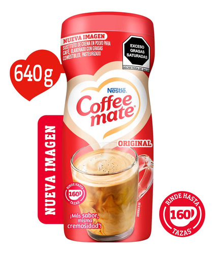 Sustituto De Crema Para Café Coffee Mate Polvo Original 640g