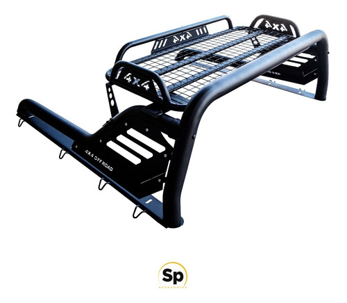 Imagen 2 de 5 de Roll Bar M2 Con Canastilla Toyota Hilux 2016/2020