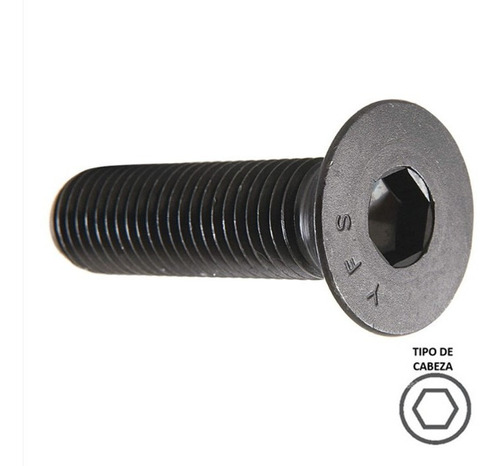 Tornillo Allen Plana Mm 8 X 25 10 Pzs * Paso 1.25