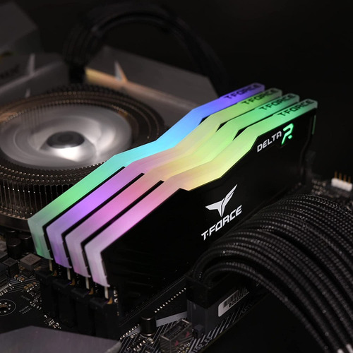 Memoria Ram Teamgroup T-force Delta Rgb 16gb 8gbx2, Negra