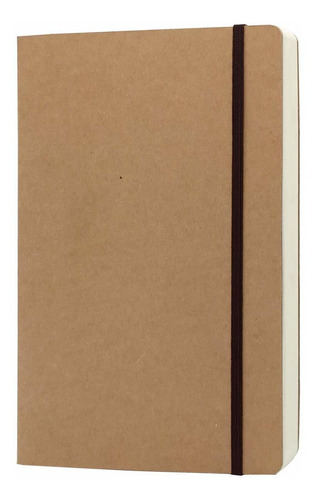 Cuaderno A5 En Blanco  Libro De Bocetos De Tapa Kraft Dura D