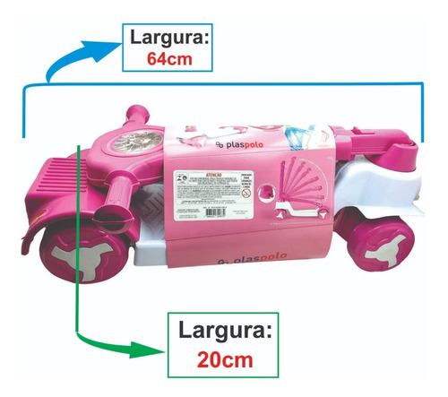 Imagem 4 de 7 de Patinete Dobravél Infantil Pati Happy 4 Rodinhas Menina Toys