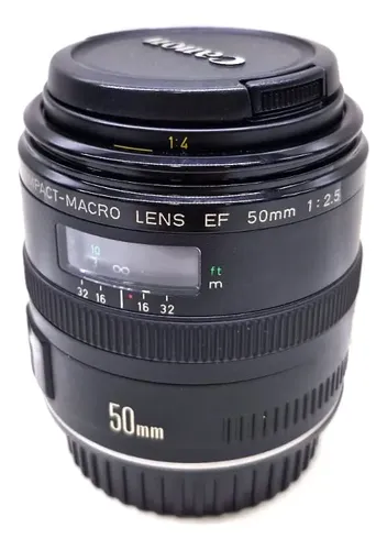 Canon Ef 50mm F/2.5 Compact Macro | MercadoLivre