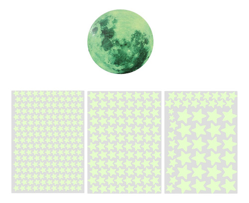 334 Pegatinas De Pared De Estrellas Que Brillan En La