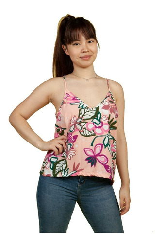 Top Musculosa Iris Estampado | Vov Jeans (02604)