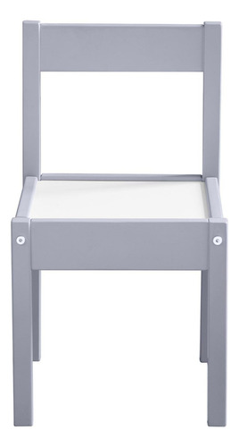 Juego De Mesa Y Silla Para Niños 3 Color Gris