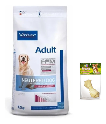 Alimento Virbac Adult Neutered Dog Large & Medium 12kg Ms