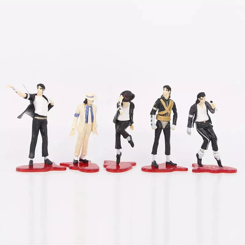 Set De 5 Figuras De Acción De Pvc De Michael Jackson Mode
