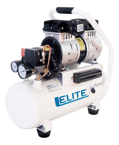 Compresor De Aire Médico Elite 1.0 Hp 12 Lt Libre De Aceite 