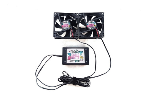 Kit Ventilación Cultivo Indoor 2 Turbinas 8x8 12v
