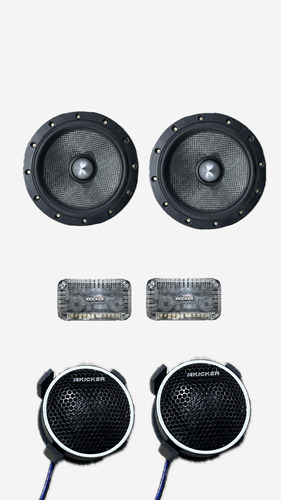 Parlantes Componentes Kicker 6.5 Pulgadas Qs65.2 90w Rms