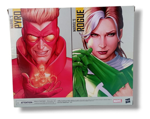 Figura Coleccionable Marvel Legends Rogue Y Pyro X-men