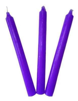 Velas Lisas Violeta Pack X 12!!!