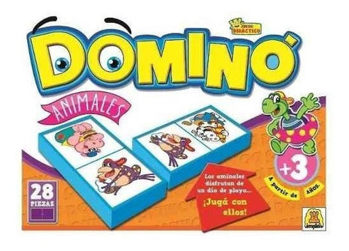Domino De Animalitos. Implas 28 Piezas