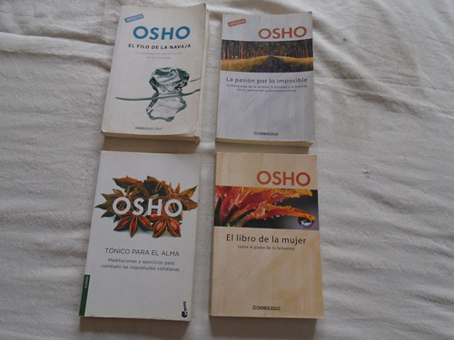 Lote 4 Libros Fisicos De Osho . Debolsillo/booket. Oferta!