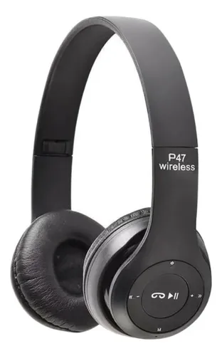Auriculares inalámbricos MTI P47 P47 negro con luz LED