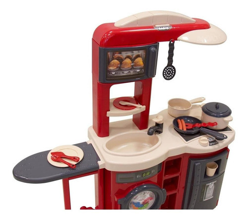 Cocina Para Niña Prinsel Cookn Play Electronica Color Rojo