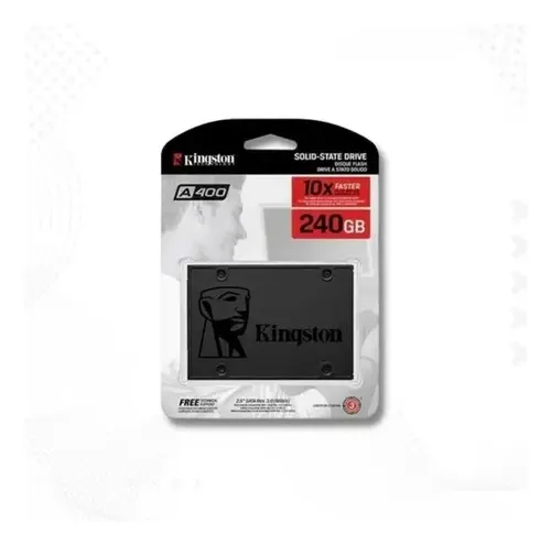 Ssd A400 240GB Kingston Cor Preto