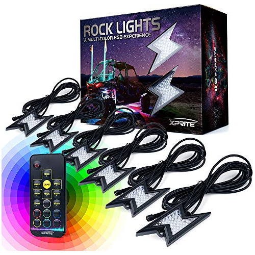 Kits De Luces De Roca Led Rgb Control Remoto Inalámbri...