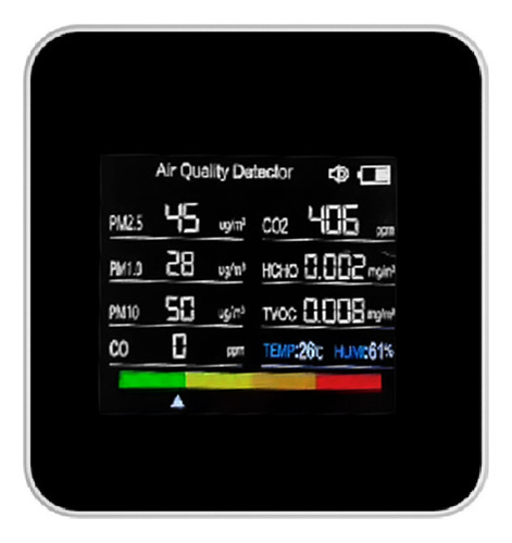 Medidor De Calidad Del Aire Co2, Control De Soporte Intelige