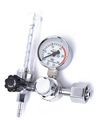 Regulador De Argón 0-25mpa Co2 Mig Tig Medidor De Flujo