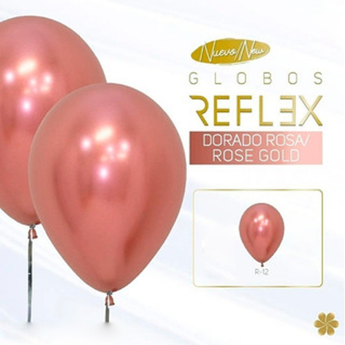 Bombas R12 Reflex Paquete X 12 Dorado Rosado Sempertex
