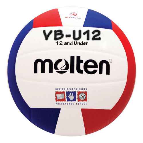Molten Vbu12 - Balón De Voleibol Ligero, Rojo/blanco/azul,.