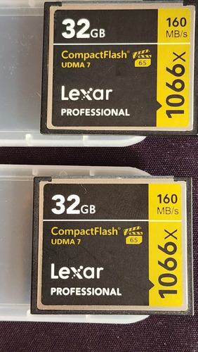 2 Memorias Compactflash Lexar Profesional 1066x - 160mb/s