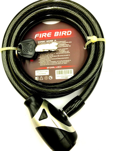 Linga Candado D/seguridad Fire Bird 10x1500mm-works