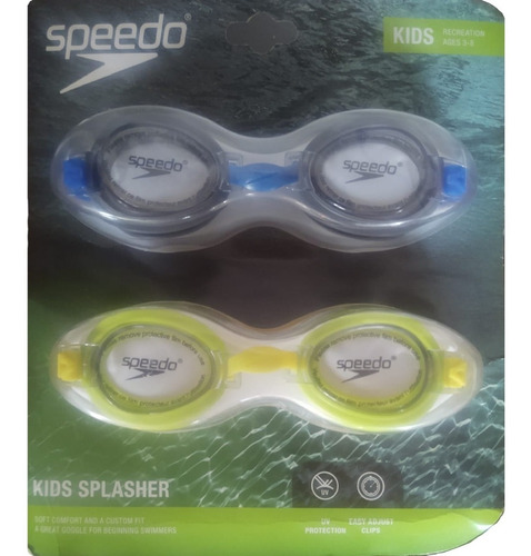 Goggle Speedo Kids Splasher Para Niños De 3 A 8 Años