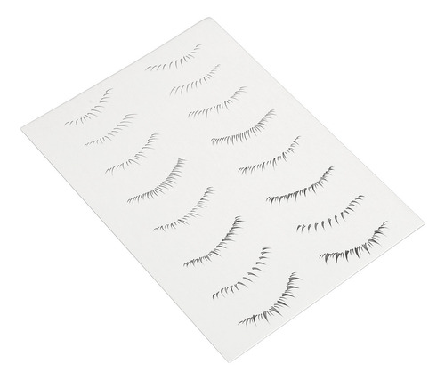 * 12 Hojas De Pegatinas For Pestañas Adhesivas En Las