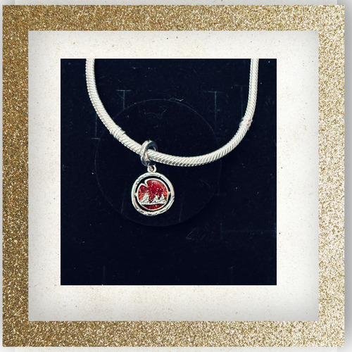 Charm Dije Strangers Redondo Things Cadena Collar S925 Plata Único